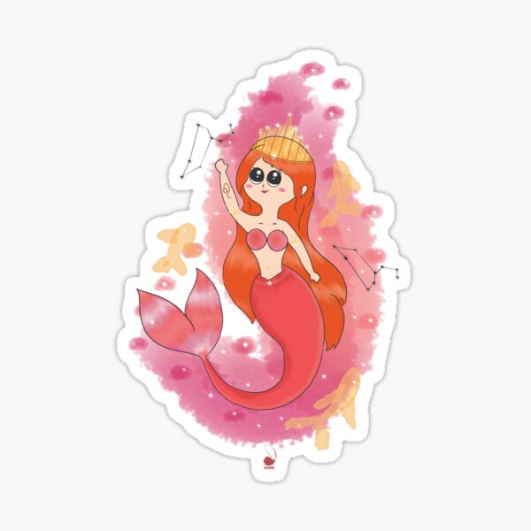 Leo Mermaid Sticker