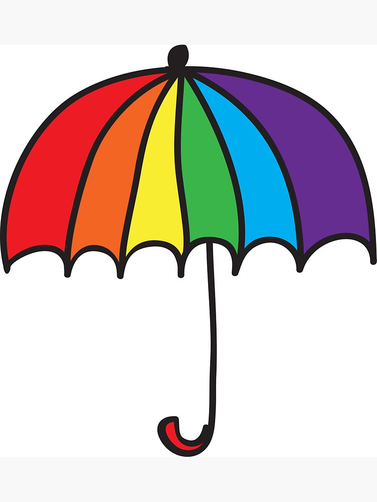 Washranp Rainbow Umbrella Balloon Shape Fridge Magnet,Magnetic