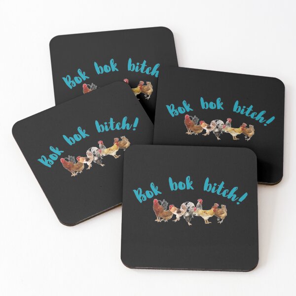 Item preview, Bok Bok Bitch -Crazy Rich Asians Chickens Design in Blue Text designed and sold by katiekendall.