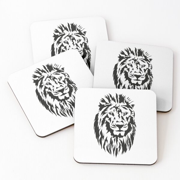 Item preview, Lion Face (Black and White) designed and sold by breathingada.