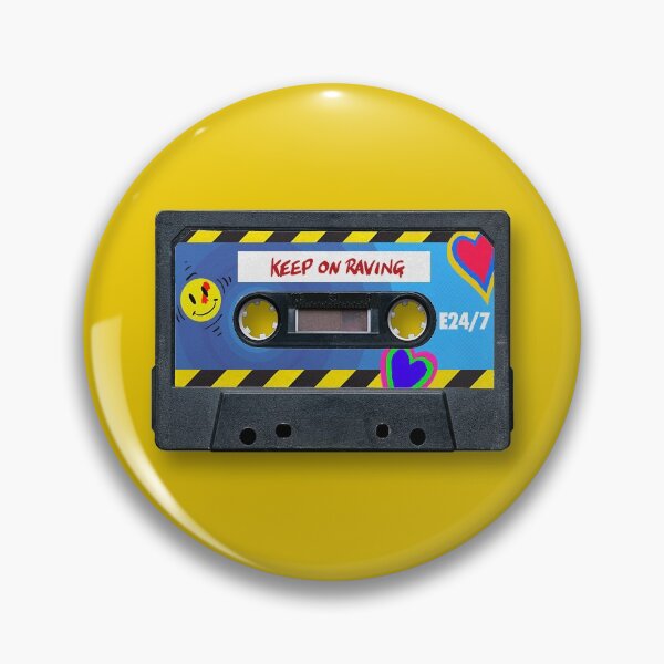 Item preview, Keep On Raving - Rave Mix Tape Design designed and sold by NearTheKnuckle.