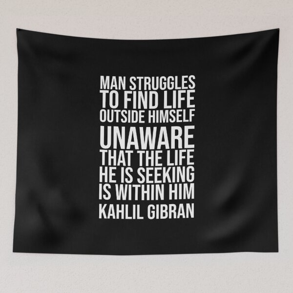 Item preview, Life Seeking - Gibran quote designed and sold by Philippe Derungs.