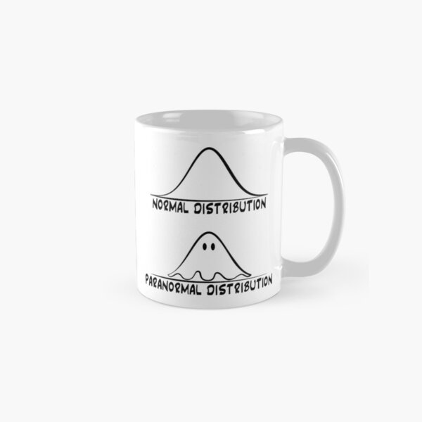 Normal & Paranormal Distribution, statistics joke Classic Mug