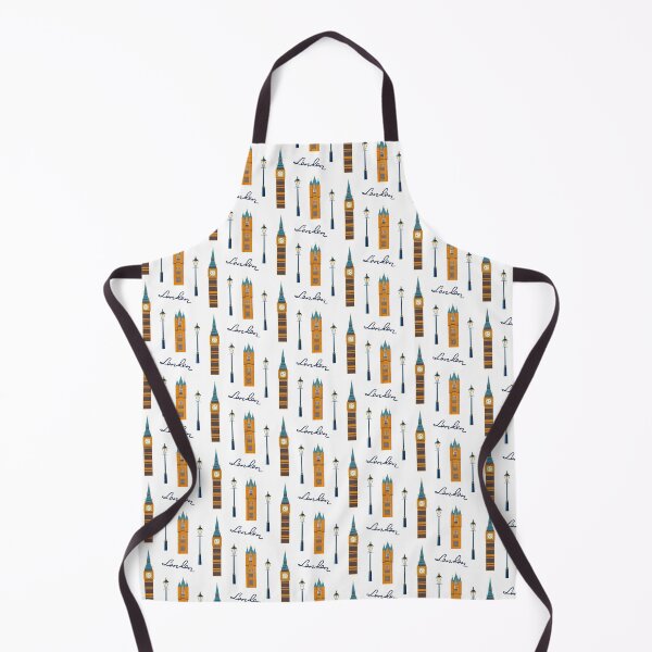Item preview, London pattern. Big Ben, Tower bridge, street lamp designed and sold by BananiLettering.