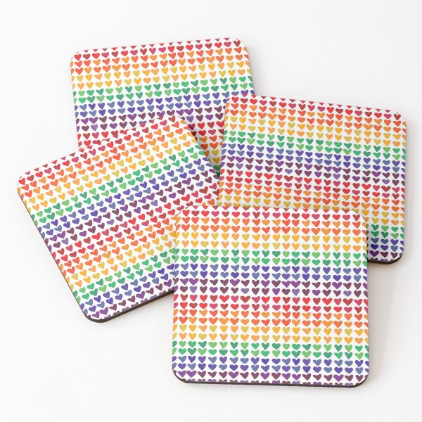 Item preview, rainbow hearts designed and sold by tokhiti.