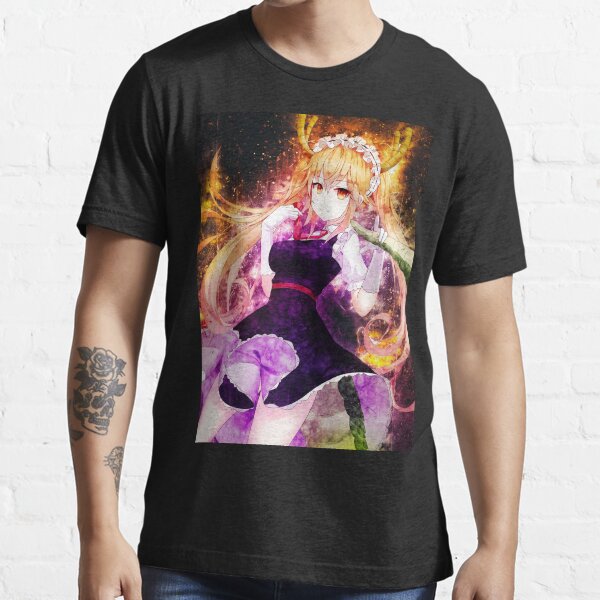 T-shirt Miss Kobayashi's Dragon Maid Anime Room, maid, purple