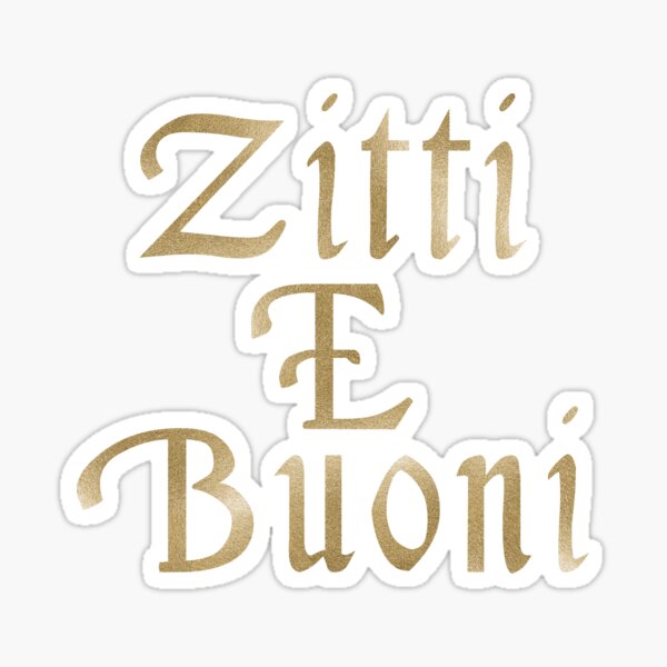 Eurovision 2021- Eurovision song contest - ESC fans - Sit and be pretty - Zitti E Buoni (GB) Sticker