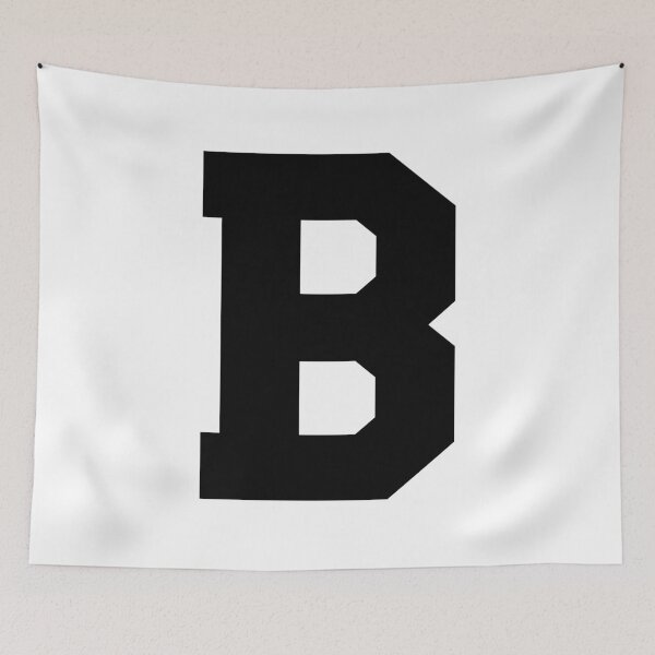 Item preview, Alphabet, Black B, Sports letter B designed and sold by TheCultStuff.