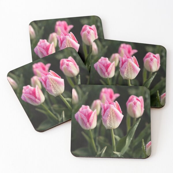 Item preview, Pink tulips in the field designed and sold by Aidonera.