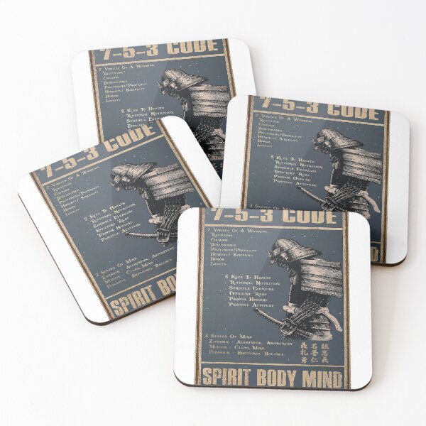 Item preview, Samurai 7-5-3 Code Spirit Body Mind Poster designed and sold by NelaTesarik.
