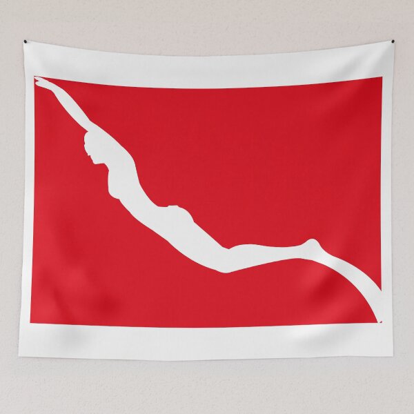 Item preview, Woman Freediver - Freedive Flag designed and sold by cotros.