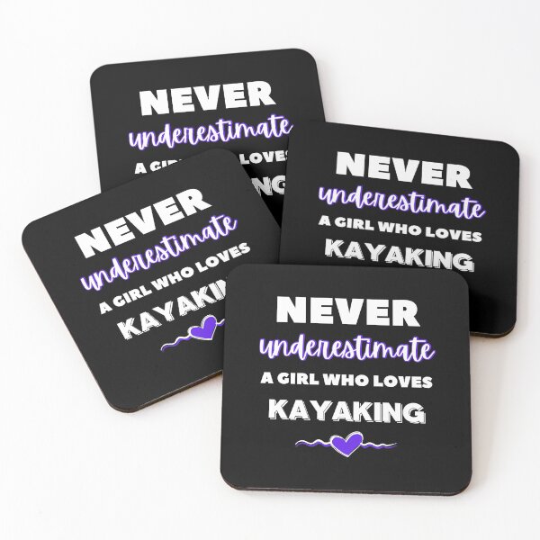 Item preview, Never underestimate a girl who loves kayaking designed and sold by TheGreenGoat.