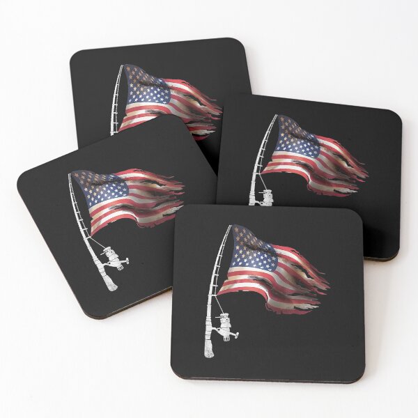 Item preview, Fishing American Flag Fisherman Patriotic day 4th of July  designed and sold by MariaCarter22.