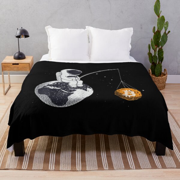 Item preview, Bitcoin Funny An Astronaut Fishing for a Bitcoin moon Gift designed and sold by MariaCarter22.