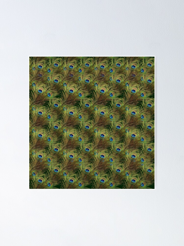 Thumbnail 1 of 3, Poster, Peacock Feathers designed and sold by vkdezine.