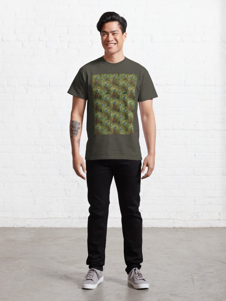Alternate view of Peacock Feathers Classic T-Shirt
