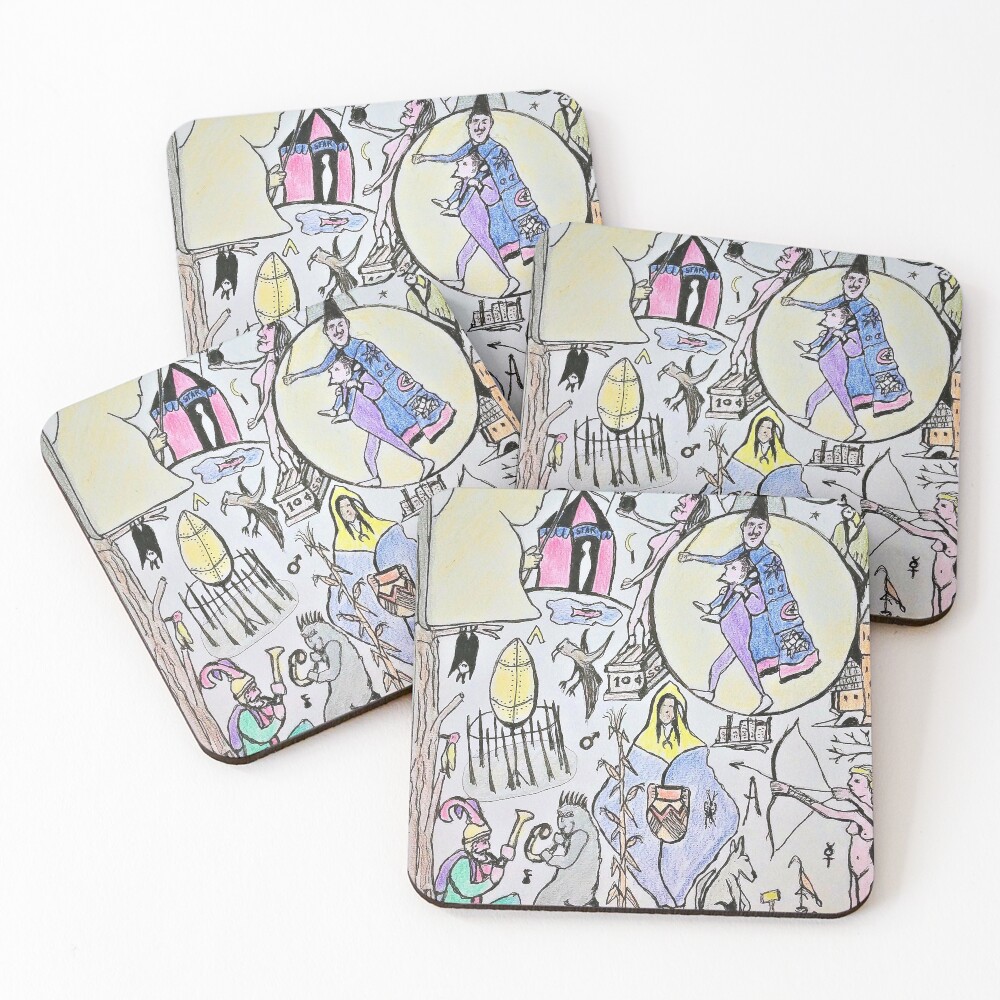 Item preview, Coasters (Set of 4) designed and sold by Createaline.