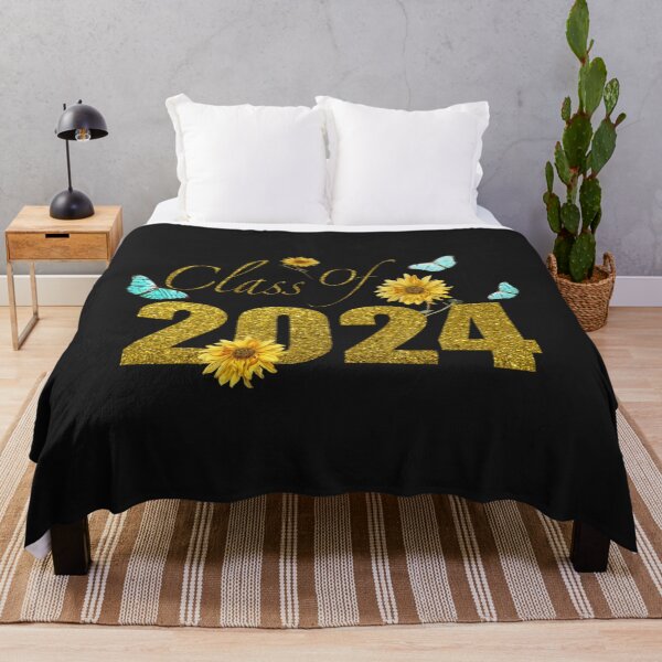 Item preview, Sunflower Butterfly Graduation Class Of 2024 Gifts Shirt Long Sleeve TShirt33 designed and sold by blancatawa.