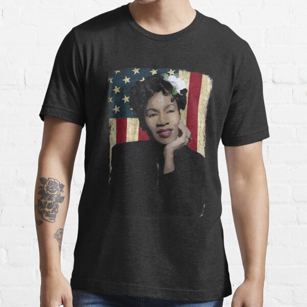 Billie Holiday Jazz vocalist print on a spun cotton Ladies T shirt