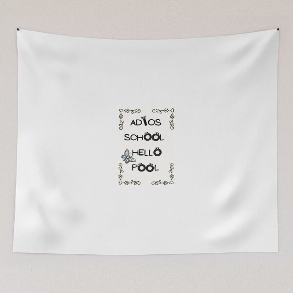 Item preview, Adios school hello pool Sticker designed and sold by Preetydesign.