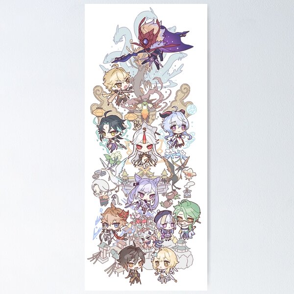 Artikel-Vorschau von Genshin Impact Chibi Assemble Ultra, designt und verkauft von Genkigecko.