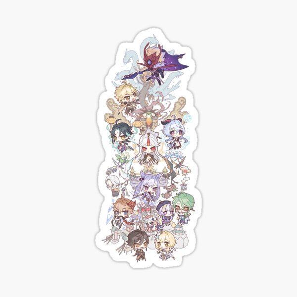 Artikel-Vorschau von Genshin Impact Chibi Assemble Ultra, designt und verkauft von Genkigecko.