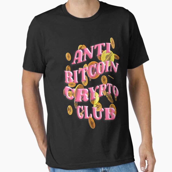 Item preview, Anti bitcoin crypto club, bitcion parody design designed and sold by 1SINGHA.