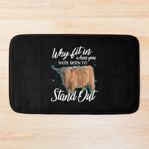 Item preview, why fit in when you were born to stand out Highland cattle shirt for men, women and kid designed and sold by Titmit.