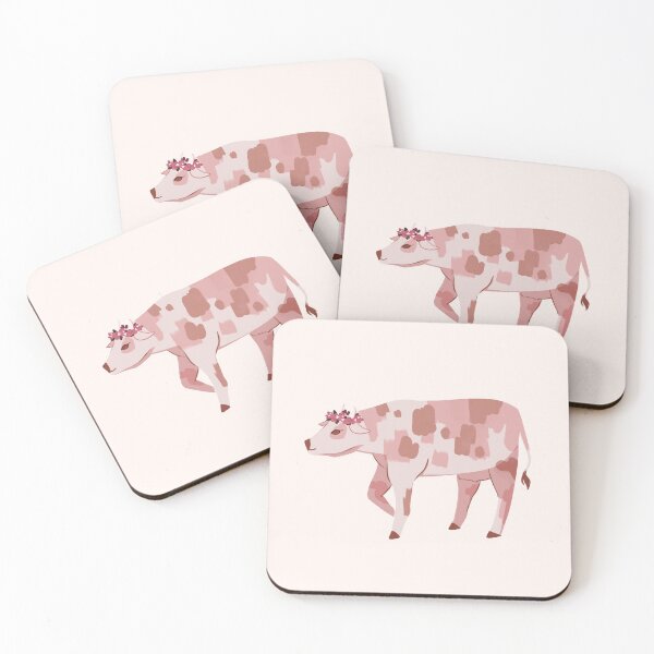 Item preview, Strawberry Cow And A Flower Crown designed and sold by Sanpape.