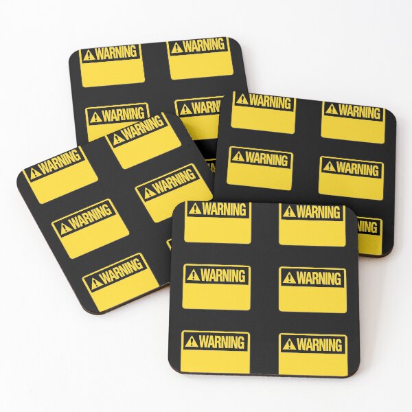 Item preview, Blank Yellow Warning Hazard Sign Value Pack designed and sold by everything4eva.