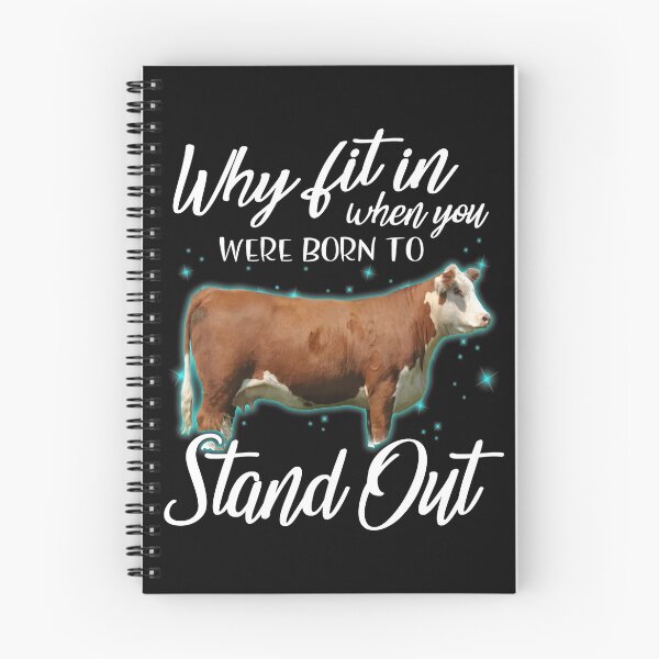 Item preview, Why fit in when you were born to stand out Hereford cattle t-shirt. Awesome gift for cattle lover designed and sold by Titmit.