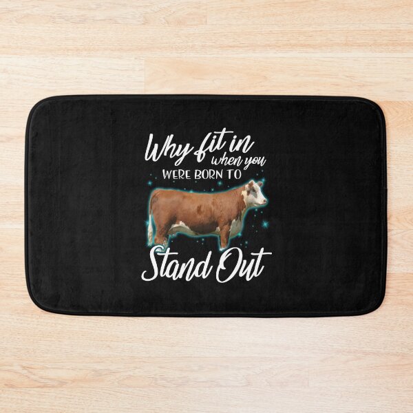 Item preview, Why fit in when you were born to stand out Hereford cattle t-shirt. Awesome gift for cattle lover designed and sold by Titmit.