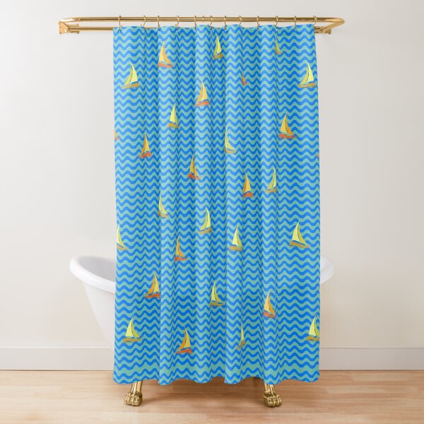 Fishing Boats Shower Curtain