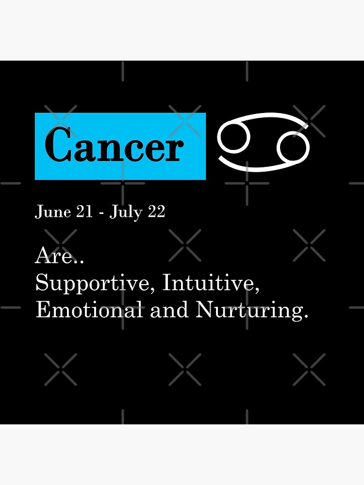 Cancer Zodiac Sign And Personality Art Board Print