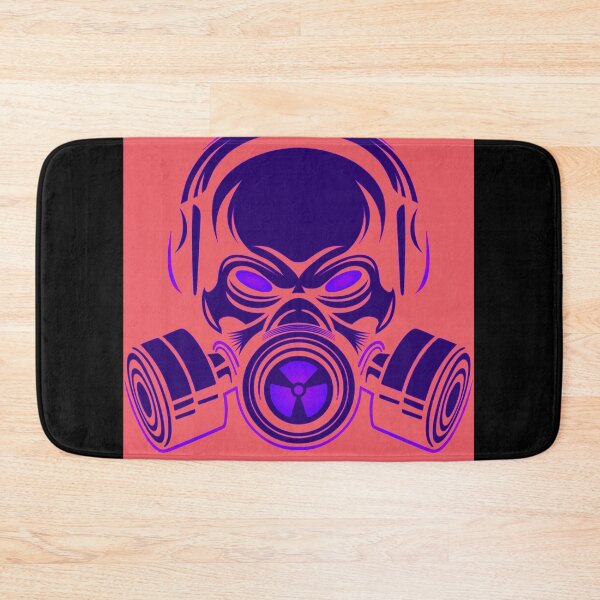 Item preview, pink and purple gas mask designed and sold by FACELESS MONKEY.