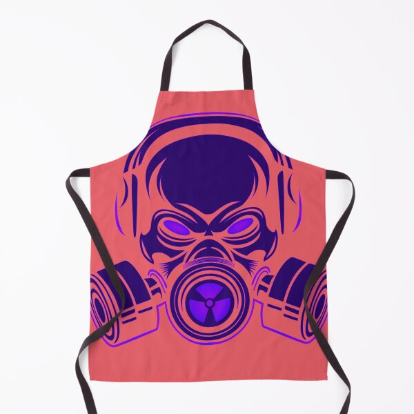 Item preview, pink and purple gas mask designed and sold by FACELESS MONKEY.