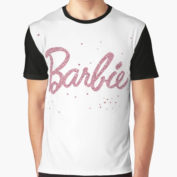 Barbie - Logo Pink Glitter Transfer - Women's Short Sleeve Graphic