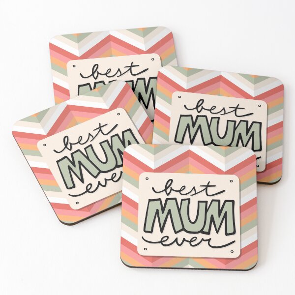 Item preview, best mum ever retro style colorful centerpiece designed and sold by demonique.