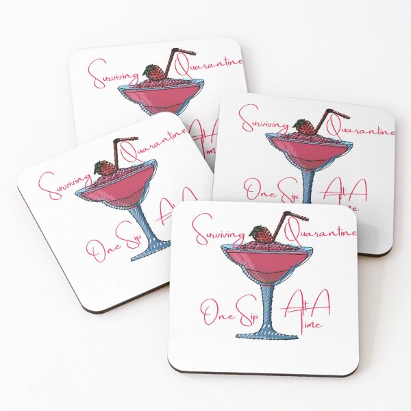 Item preview, Serviving Quarantine One Sip At A Time designed and sold by Red-ElYoubi.