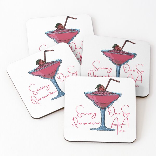 Item preview, Serviving Quarantine One Sip At A Time designed and sold by Red-ElYoubi.