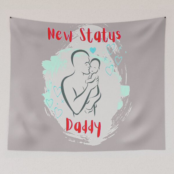 Item preview, Brand New Daddy, my first Fathers Day, Promoted to Daddy, Super Stepdad Fathers Day designed and sold by Adri Barnard.