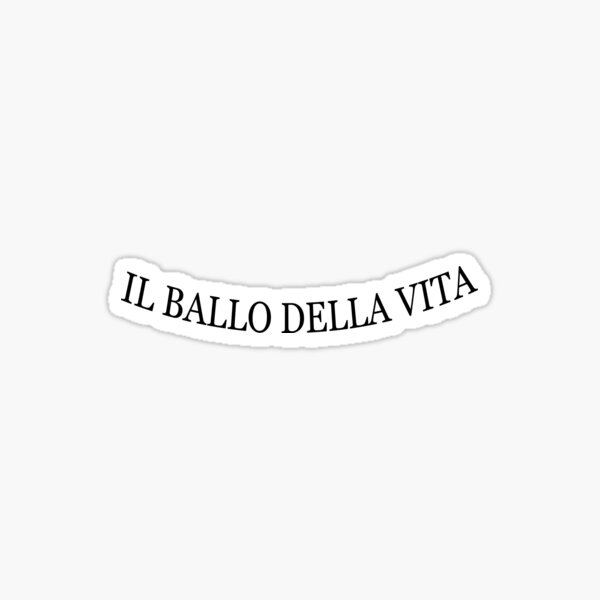 il ballo della vita - tatoo damiano maneskin Sticker