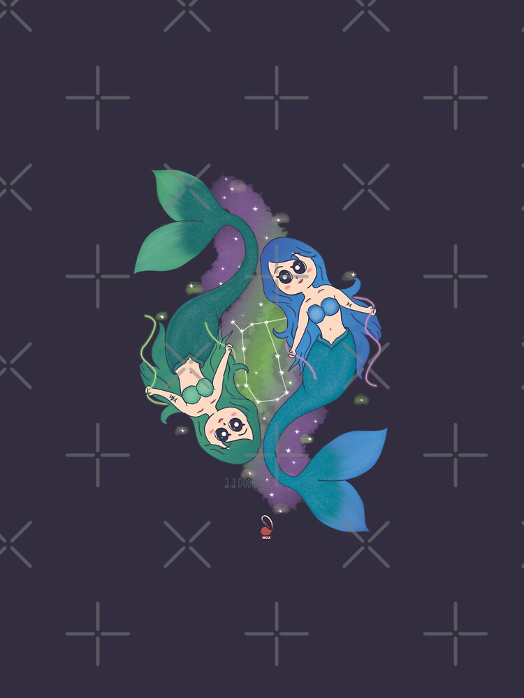 Gemini Mermaids by Aadoodles-ACU