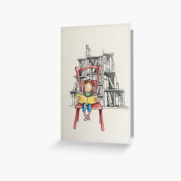 Item preview, Girl reading book designed and sold by janesprio.