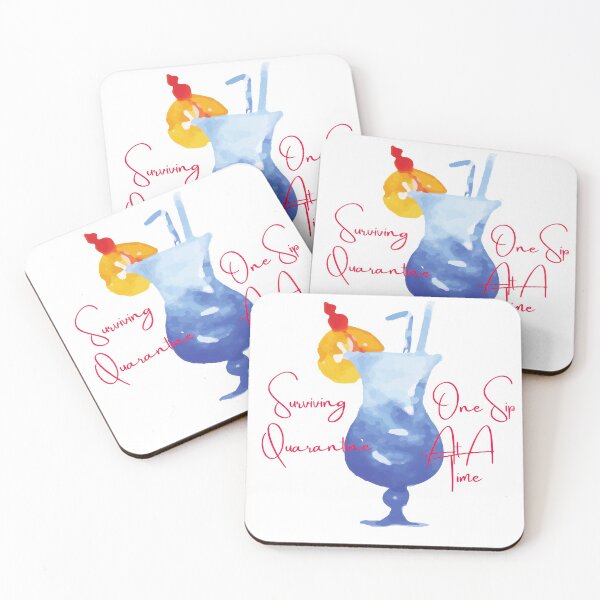 Item preview, Serviving Quarantine One Sip At A Time designed and sold by Red-ElYoubi.