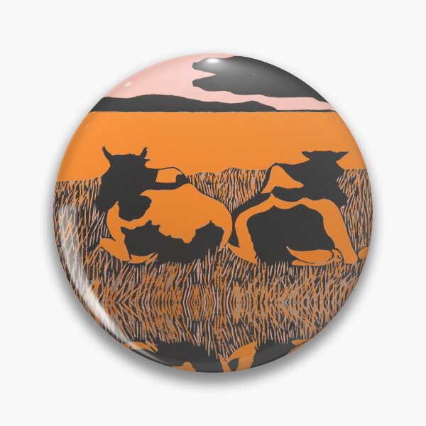 Artikelvorschau, Kühe auf dem Feld Orange Koeien, Samuel Jessurun de Mesquita entworfen und verkauft von SpiritGifts.