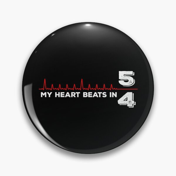 Item preview, My Heart Beats in 5/4 - for Drummers (white text) designed and sold by Kendall Anderson.