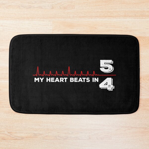 Item preview, My Heart Beats in 5/4 - for Drummers (white text) designed and sold by Kendall Anderson.
