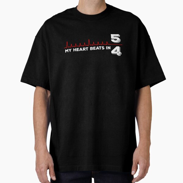 Item preview, My Heart Beats in 5/4 - for Drummers (white text) designed and sold by Kendall Anderson.