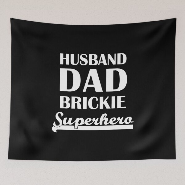 Item preview, Husband Dad Brickie Bricklayer Superhero designed and sold by theshirtinator.